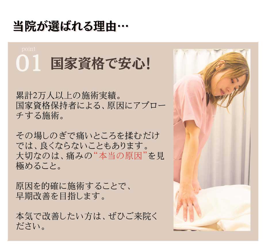 当院が選ばれる理由１